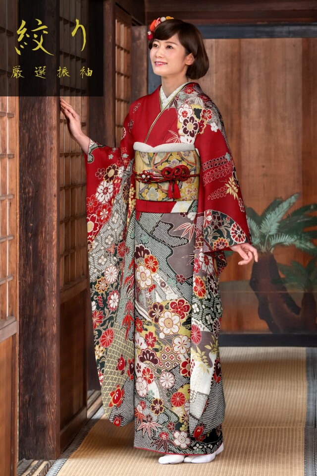 振袖レンタル おりえん｜大阪堺市の振袖 /赤色/紫色/古典/梅柄/ 厳選