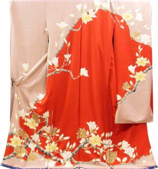 きもの幸造の振袖 /赤色/古典/桜柄/ 藤娘 きぬたや総絞り | My振袖