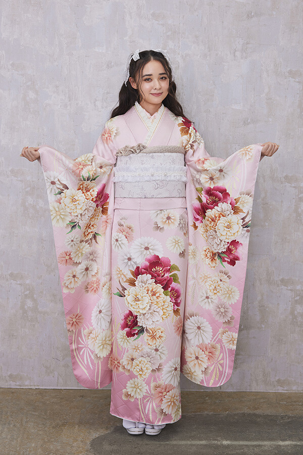 京都もなみ 函南本店の振袖 /ピンク色/キュート/花柄/ 2025新作振袖