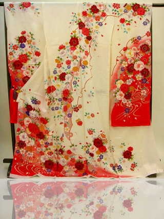 手描京友禅　白　桜　流水　375_振袖_4542