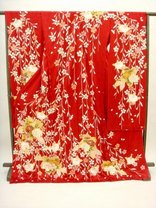 特選金駒刺繍　しだれ桜　菊　834_振袖_934