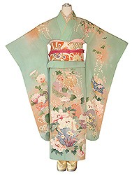 枝垂れ藤に雪輪文様縮緬振袖_振袖_1755
