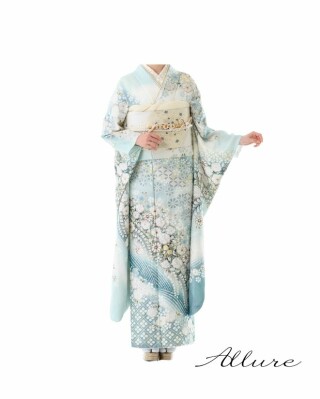 振袖レンタル専門店 スタジオブルームーンの振袖 /水色/ゴールド