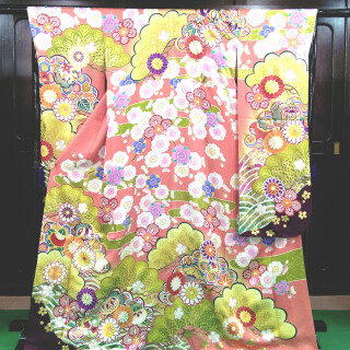 ち321　平祐奈　ピンク　松に梅_振袖_60760