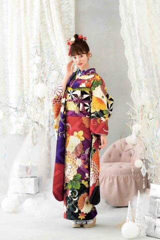 UMEAN♡さま専用≪美品≫ 振袖９点フルセット【614】 COOL｜成人式の振袖、卒業式の袴は振袖レンタルゆうぜん