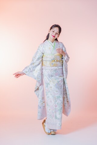 淡いピンクとラベンダーの華古典｜くすみ淡色で上品な振袖_振袖_46478