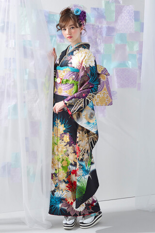 classical x dark blue_振袖_67911