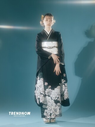 dark blue x simple_振袖_75367