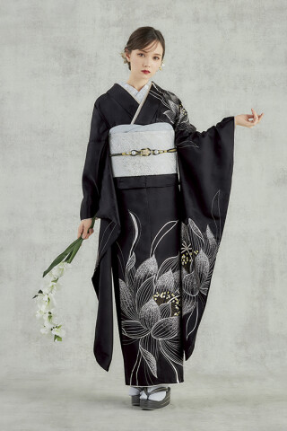 black x silver_振袖_85584