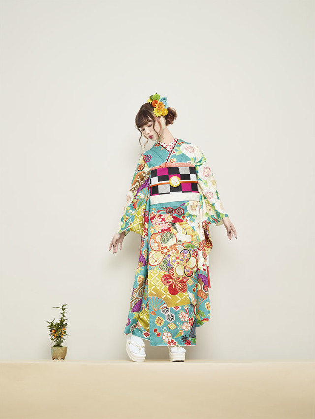 まきやす 豊川店の振袖 /水色/エレガント/梅柄/ 1S3205 | My振袖