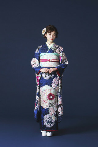 NATURAL BEAUTY 紺_振袖_93933 | まきやす 岡崎店