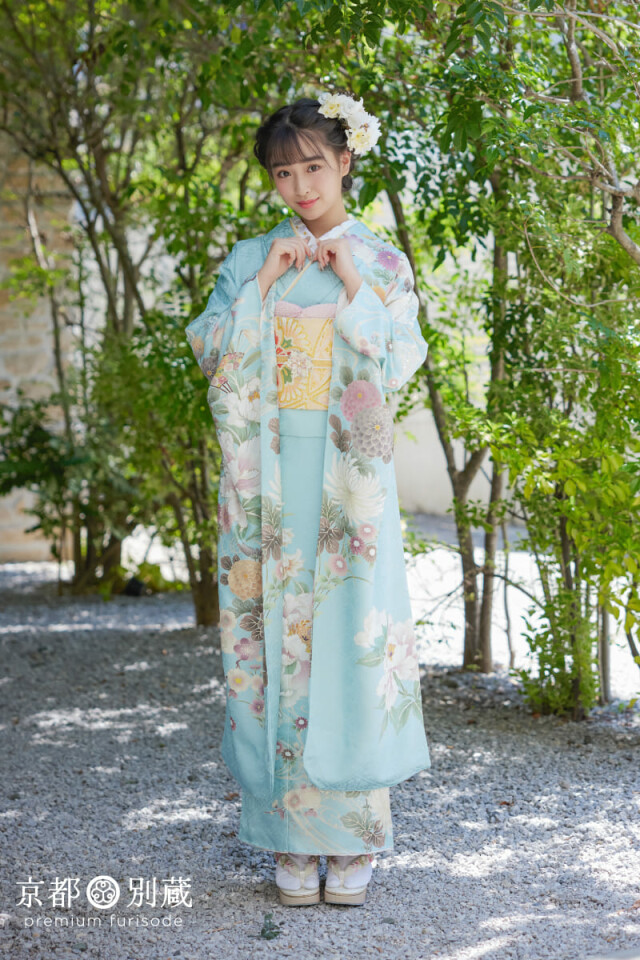 ふりそで 横浜 別蔵 -Furisode Yokohama Betsukura-の振袖 /水色/青色