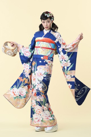 限定ブランド「ミモア」Bloom せせらぎ（瑠璃）_振袖_37734