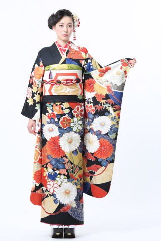 限定ブランド「ミモア」Classic たまゆら（黒）_振袖_37737