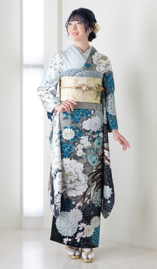 振袖フルセット‼️ターコイズブルーで素敵なお色 振袖フルセット‼️ターコイズブルーで素敵なお色 着物・浴衣