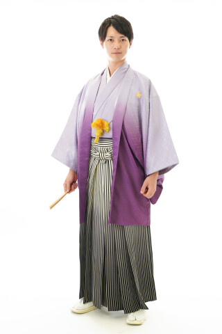 男性紋付き　紫_振袖_55939