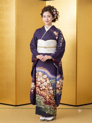 辻が花　振袖_振袖_90278