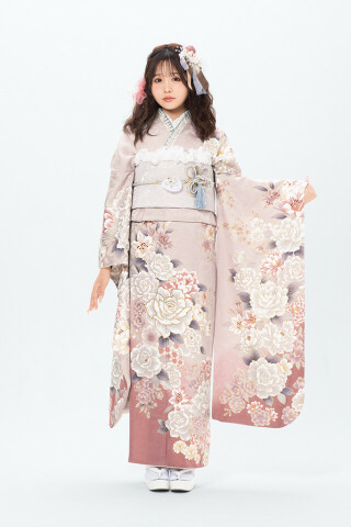 一蔵＆オンディーヌ水戸店の振袖 /ピンク色/白色/キュート/花柄/ OE