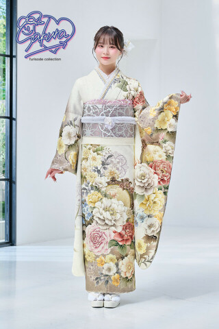 二十歳振袖館Az 龍ケ崎店の振袖 /紺色/白色/クール/その他/ 振袖