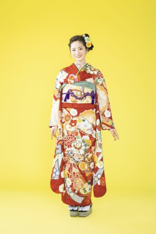 2022　古典柄　赤_振袖_72210 | 神戸屋呉服店　振袖館
