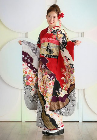 落ち着いた大人スタイルの赤_振袖_36512