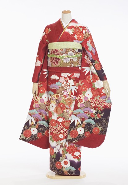 らかんスタジオ吉祥寺本店の振袖 /赤色/古典/花柄/ 【IKKO FURISODE