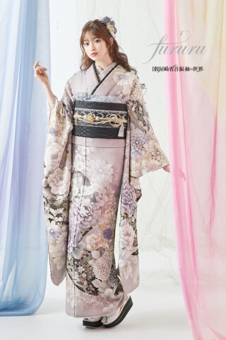 鈴屋 黒磯店の振袖 /紫色/ピンク色/エレガント/花柄/ 假屋崎省吾振袖の