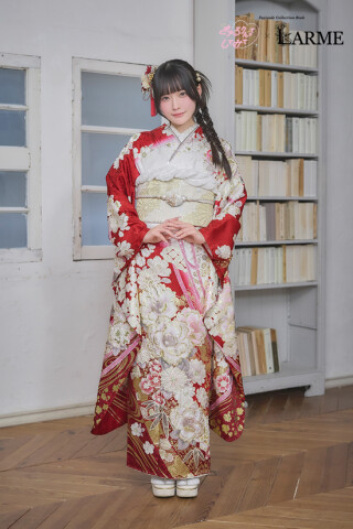 きゅるりんってしてみて×LARME 2026 新作振袖_振袖_77225 | 鈴屋 郡山店