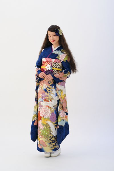 振袖スタジオ スーパーときめき 富山店の振袖 /紺色/古典/松柄