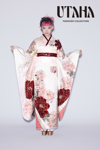 unoppy　振袖のみ 詩羽 UH1048 #白 #灰色 #white #gray 振袖 | 名古屋・岐阜の成人