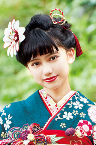 振袖・袴の西陣 （福井）の振袖 /緑色/ピンク色/古典/桜柄/ E-920 | My振袖