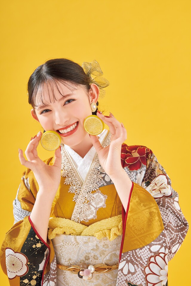 かせ屋 和歌山店の振袖 /黄色/古典/花柄/ 3127 | My振袖