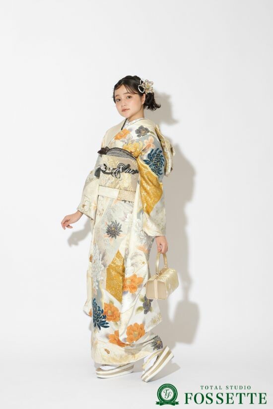 トータルスタジオフォセット フォトプラザ店の振袖 /白色/オレンジ色