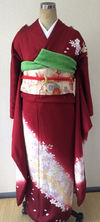 赤「桜」_振袖_16943