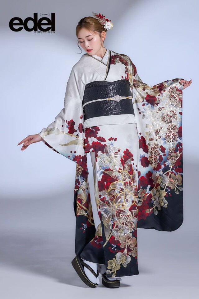 振袖ふるーれ 浅草ROX本店の振袖 /白色/その他色/古典/花柄/ edel E