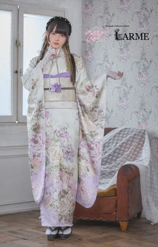 振袖専門館 花舎の振袖 /黒色/白色/クール/花柄/ 振袖 | My振袖