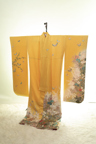 黄色の振袖_振袖_49652 | フォトスタジオ　コーク写真館