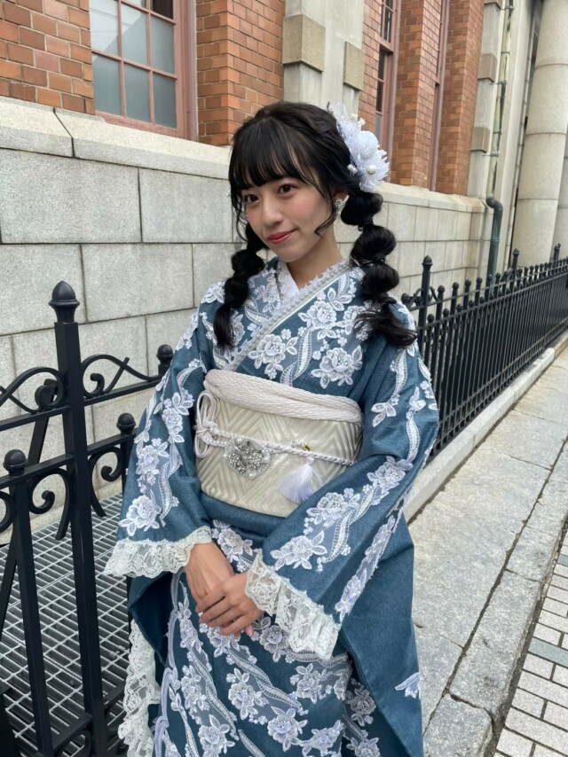 アンヘル・スウィート唐津店の振袖 /青色/白色/キュート/その他/ 自社