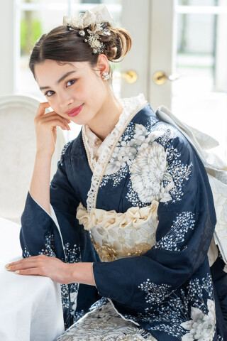 BLANCHE むつ ササキ美容院店の振袖 /オレンジ色/その他色/古典/その他
