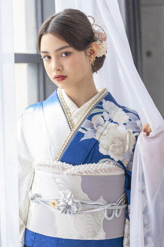 青白グラデ 牡丹・椿_振袖_86645