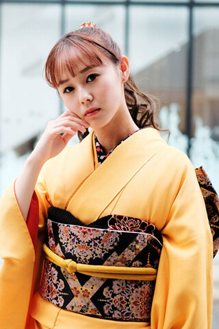 着物姫｜幸三郎ウェディングの振袖・袴館の振袖 /黄色/ゴールド色