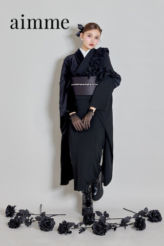 aimme札幌店（studio aim）の振袖 /黄色/紫色/古典/無地柄/ 4383 | My振袖