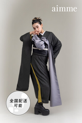 オリジナル振袖墨鶯_振袖_47655 | aimme札幌店（studio aim）