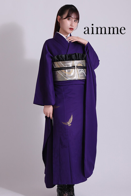 aimme東京原宿店の振袖 /紫色/その他色/レトロ/花柄/ SSS5171 | My振袖