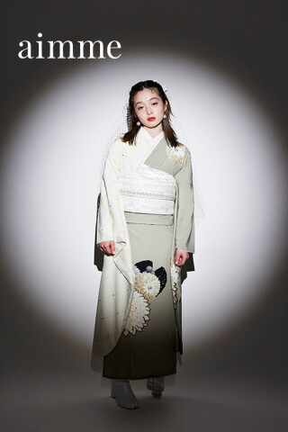 rakoちゃん着用♡ white×khaki_振袖_45435