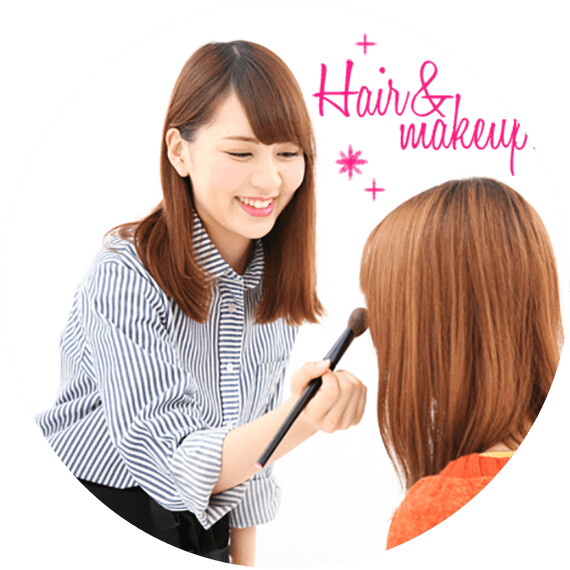 ぱれっとヘアメイク写真