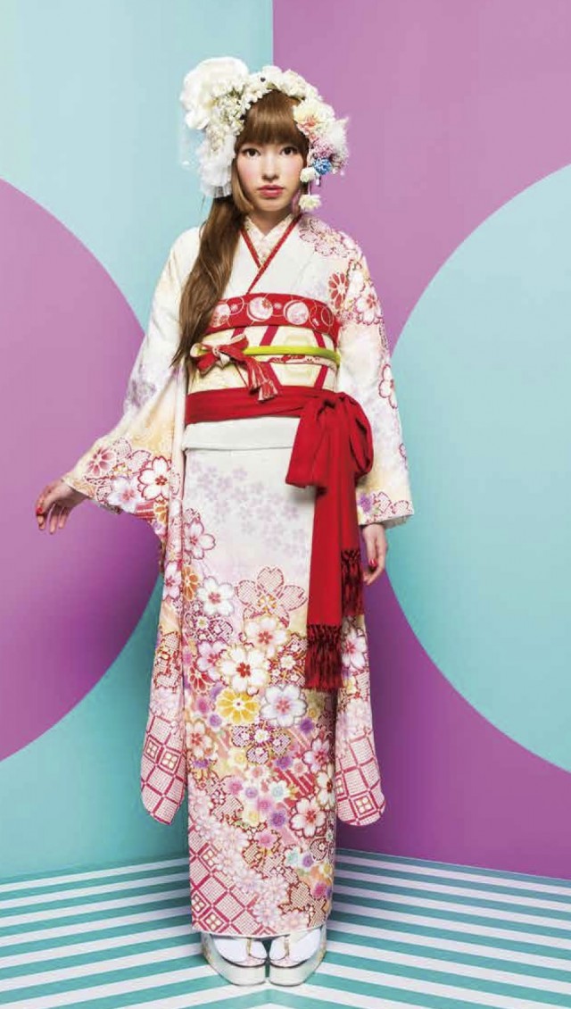 松枝衣裳店総本店の振袖 /ピンク色/キュート/桜柄/ JROSSO R505 | My振袖