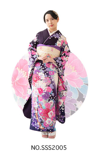 紫地に華やかな刺繍がポイント！_振袖_61912