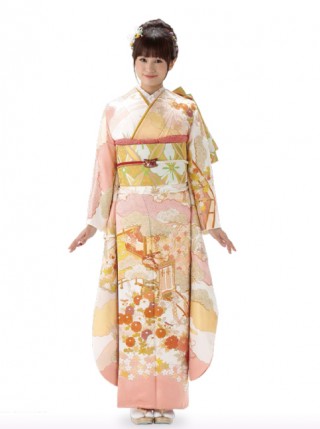 最高級手挿し友禅　藤井寛作_振袖_12624 | 【ブランド特集】キモノモード KIMONO MODE