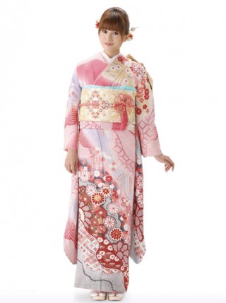 ＜高級本手絞り＞花かざり　その1_振袖_12628 | 【ブランド特集】キモノモード KIMONO MODE